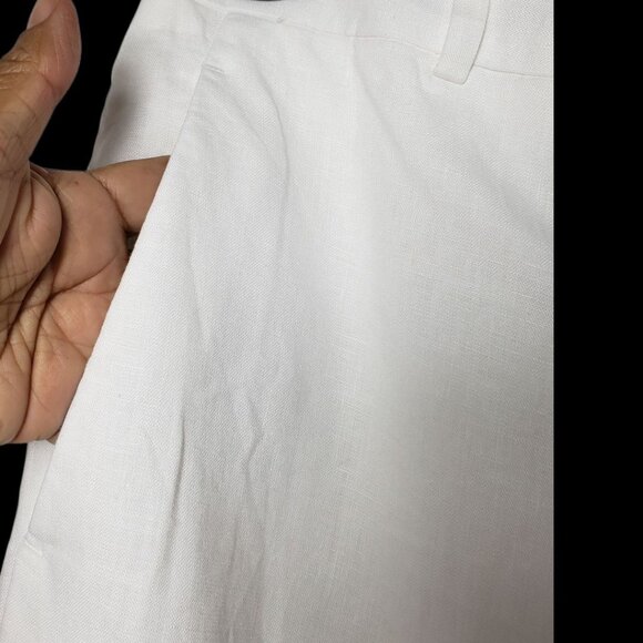 Michael Kors Mens Greenwich Linen Blend Pants White Size 32 - Picture 11 of 16